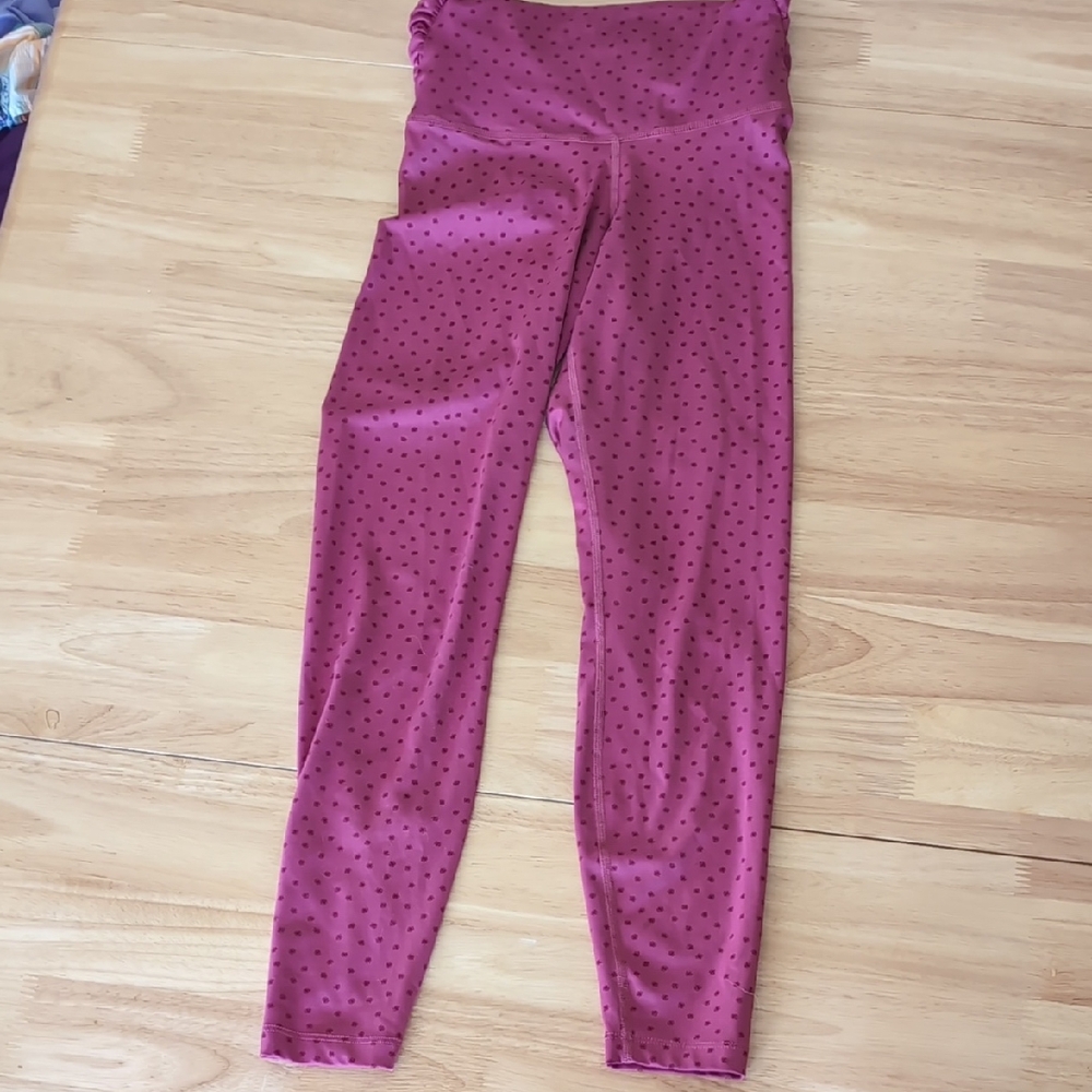 Nike Pink Purple Polka Dot Leggings